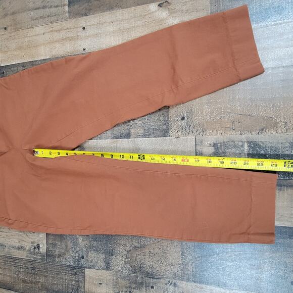 Everlane Womens 8 Brown The Work Cropped Ankle Pants Elastic Waistband Pull On‎ - Picture 12 of 12